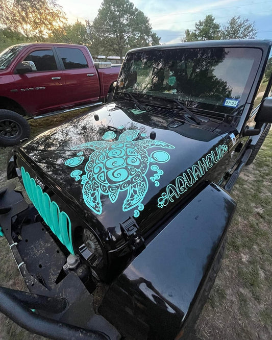 2-Color Sea Turtle Decal, Free US Shipping!