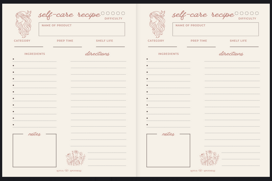 Lotus Apotheke Recipe Journal- Blush Petal Extended Edition