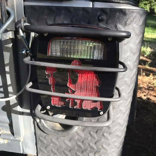 Military/First Responder Themed Tail Light Covers, Set