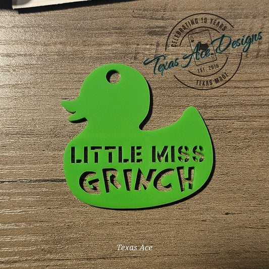 Personalized Duck Keyring