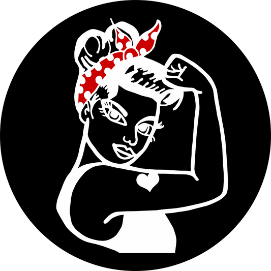 Rosie the Riveter Spare Tire Cover, Exclusive