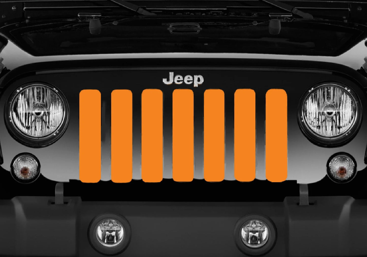 Solid Orange Grille Insert