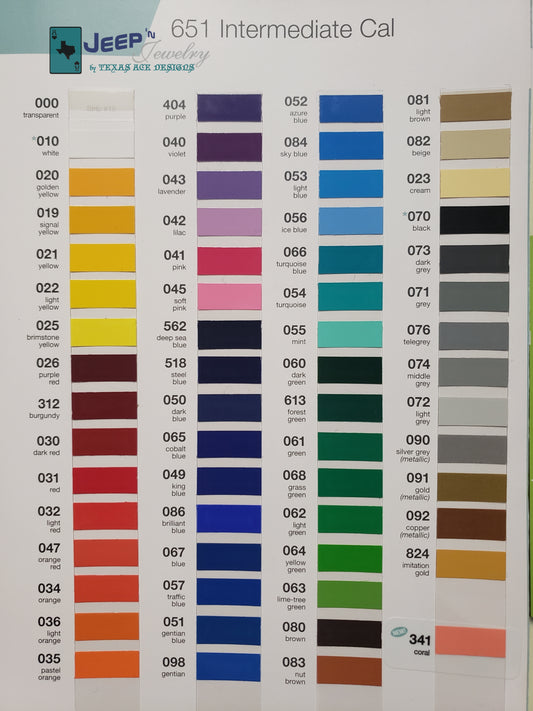 ON SALE!! Oracal 651 Permanent Vinyl 3 Yard Roll