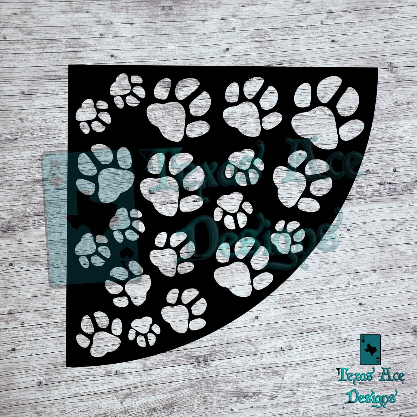 Paws Sleeve Stencil
