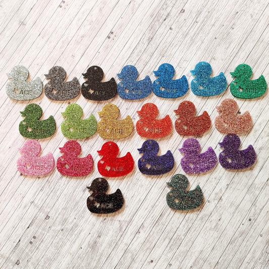 Assorted Color Duck Keyring, 12 pack