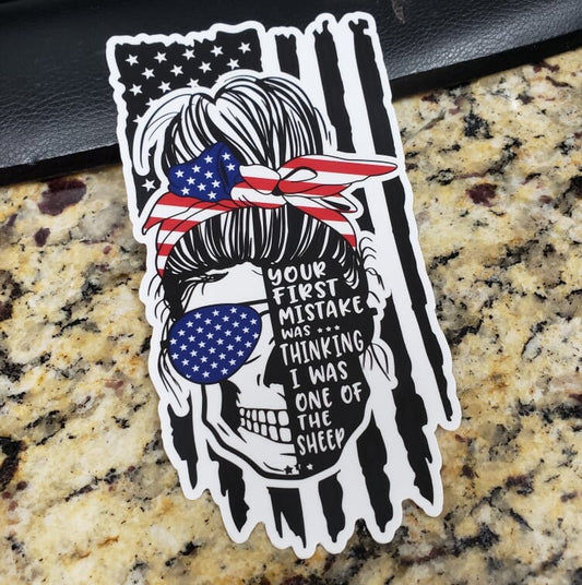 First Mistake... Not a Sheep Decal