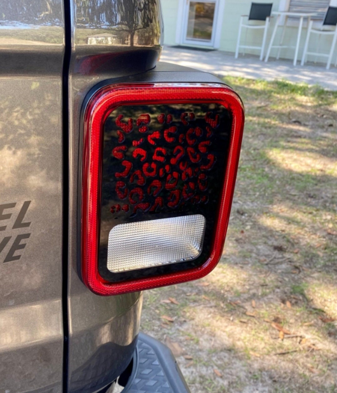 Cheetah Tail Light Covers, Set