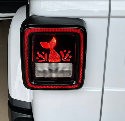 Mermaid Tail Splash Tail Light Covers, Set