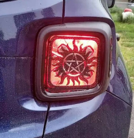 Supernatural Anti-Possession Symbol Tail Light Covers, Set