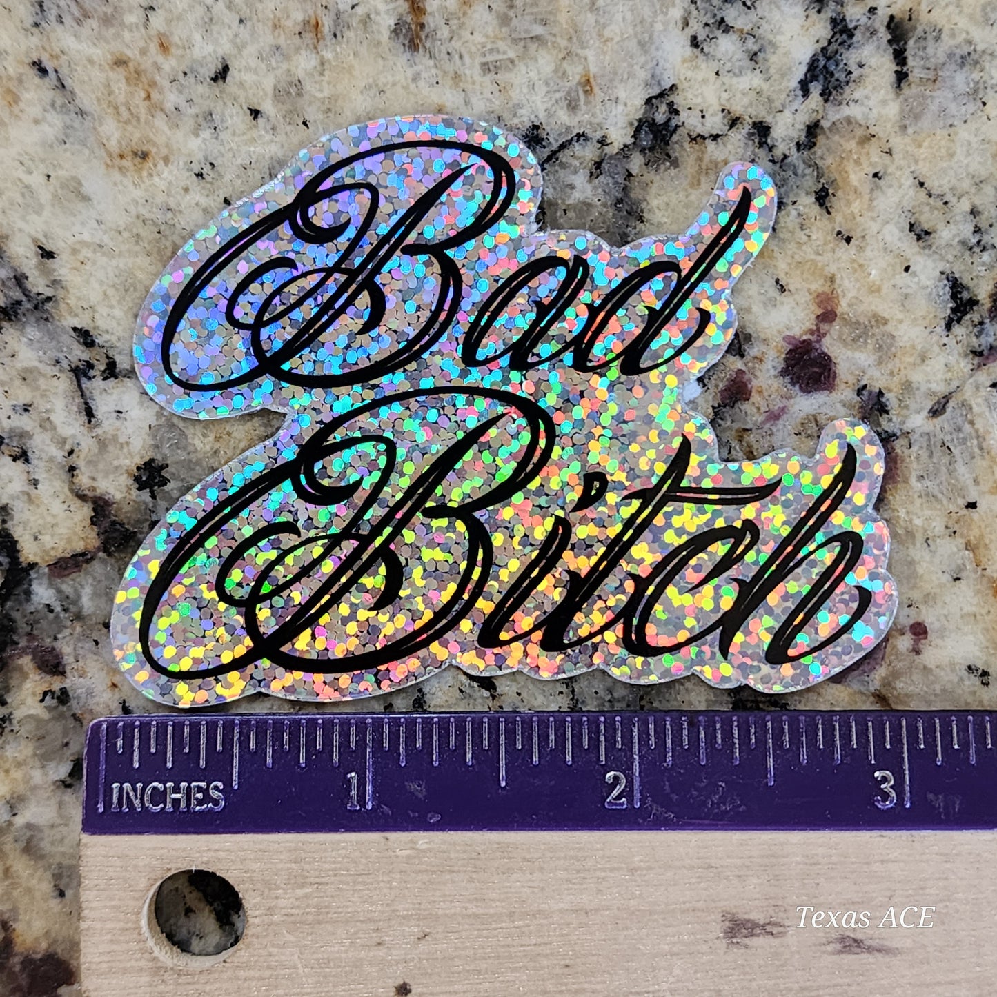 Bad Bitch Holographic Decal