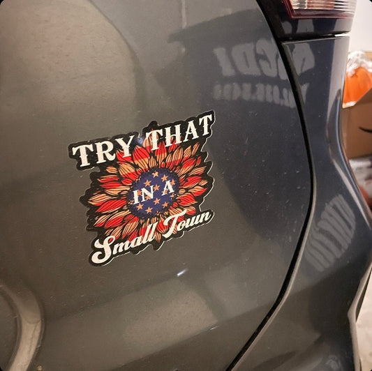 Try that in a Small Town Decal