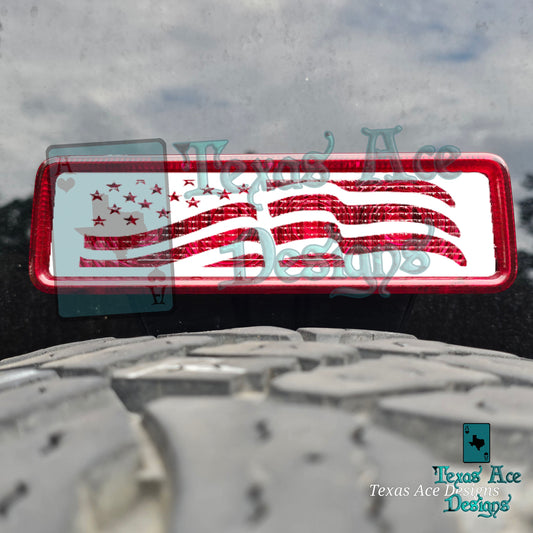 US Flag Third Brake Light Cover