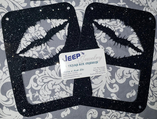 Lipstick Kiss Tail Light Covers, Set