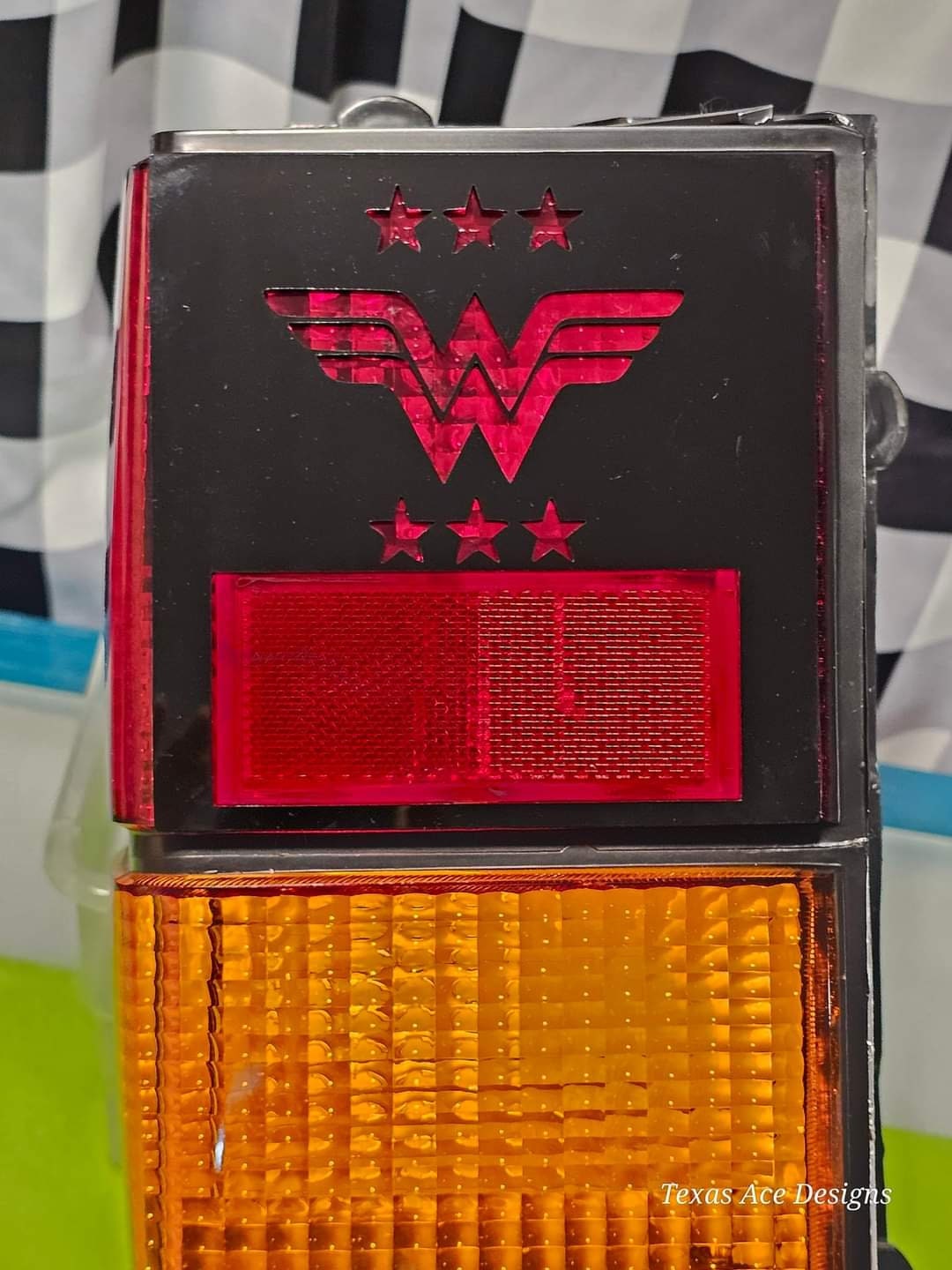 Wonder Woman Tail Light Covers, Set