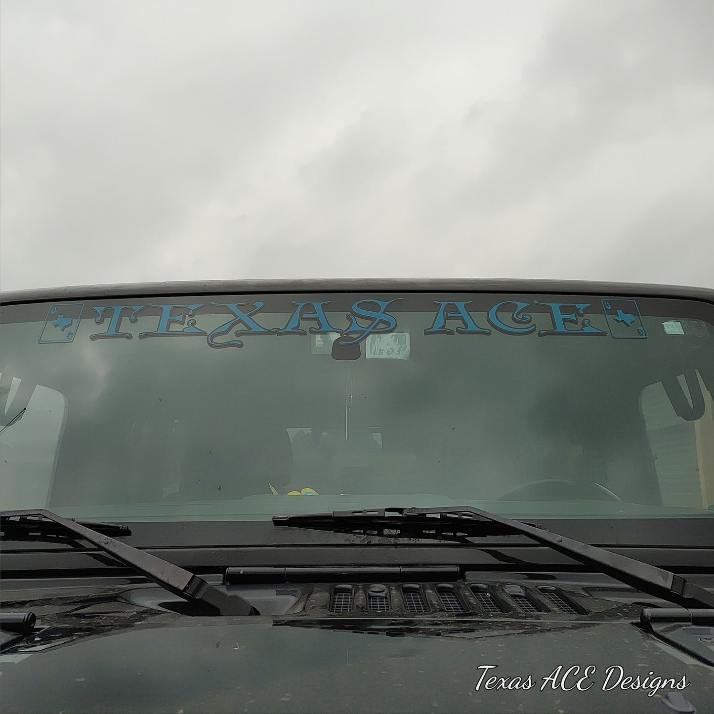 2-Color Color Windshield Banner Decal