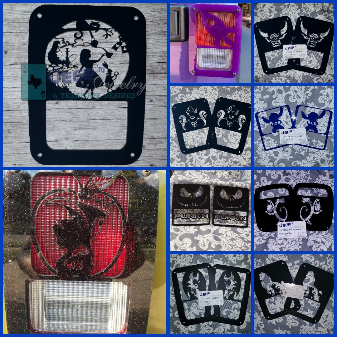 Custom Design Tail Light Covers, Set