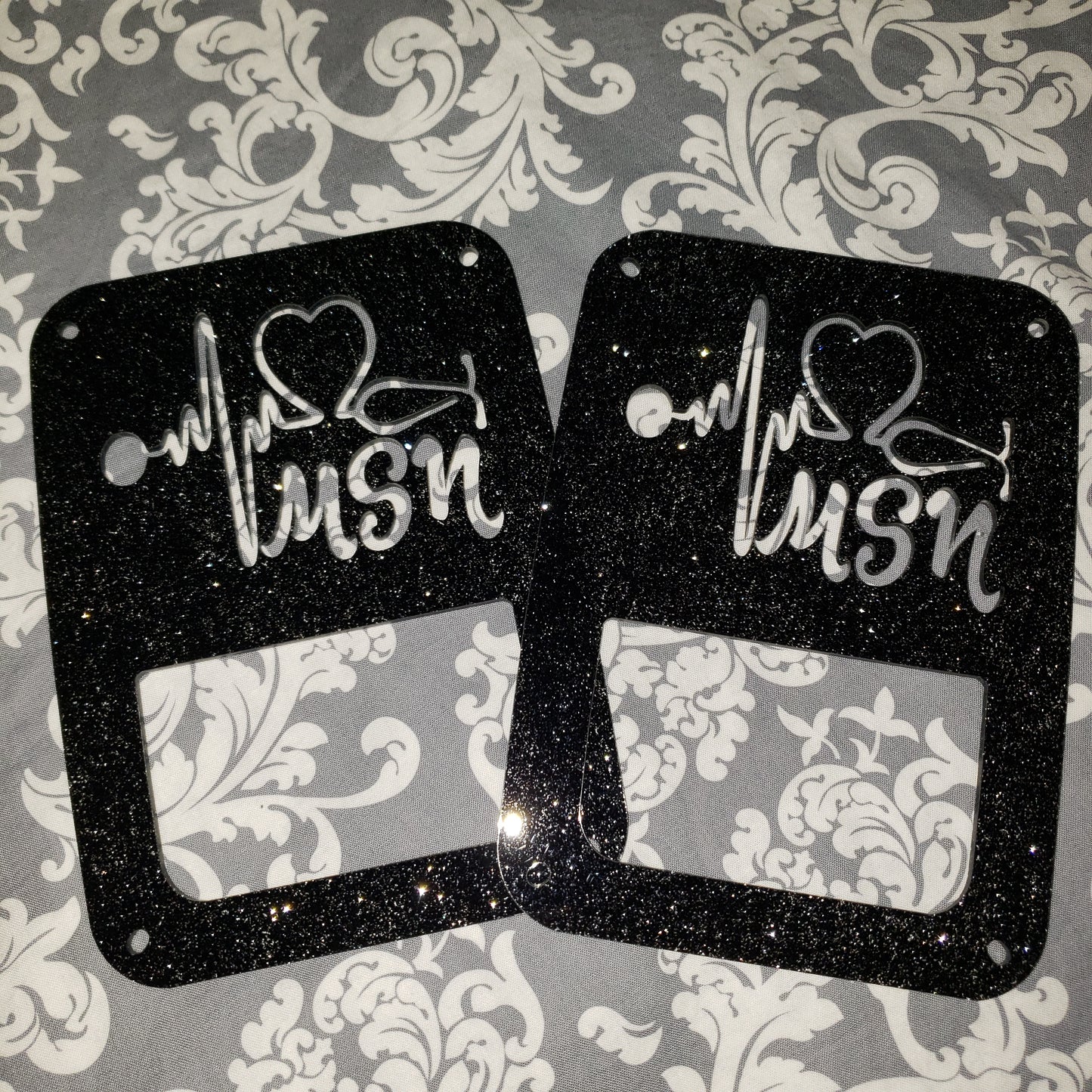 Military/First Responder Themed Tail Light Covers, Set