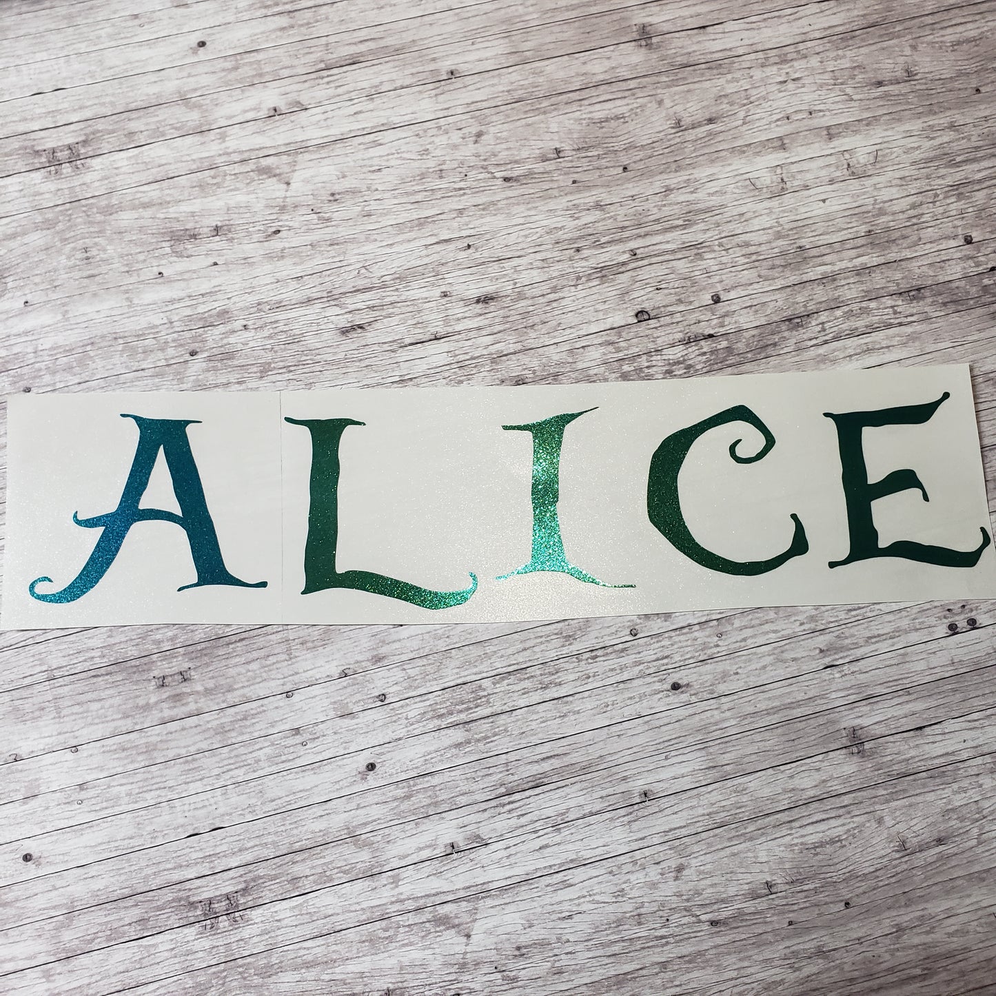 SINGLE Color Hood Name Decals, SET of 2