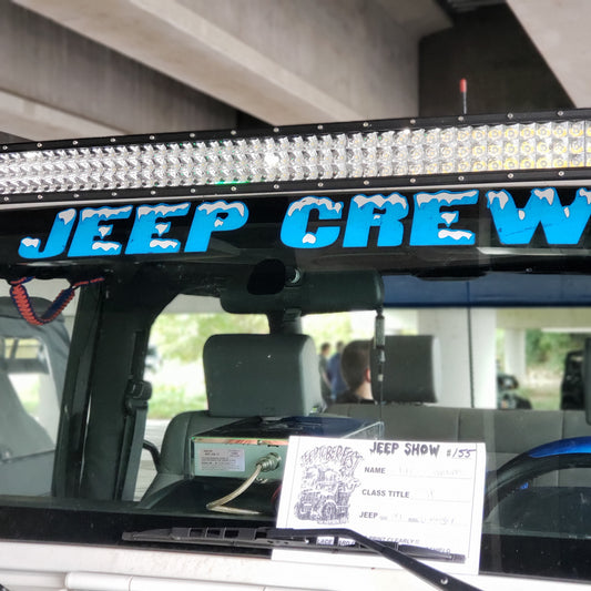 2-Color Color Windshield Banner Decal