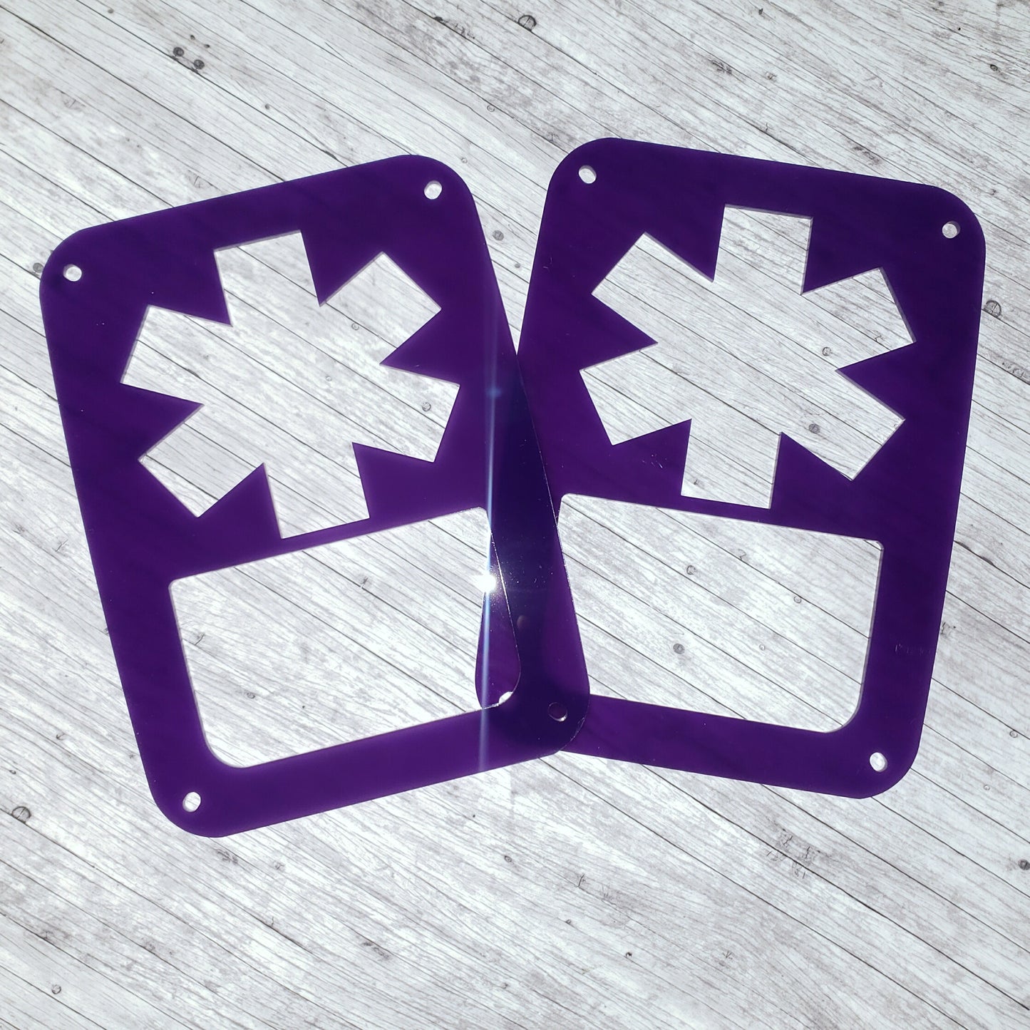 Military/First Responder Themed Tail Light Covers, Set