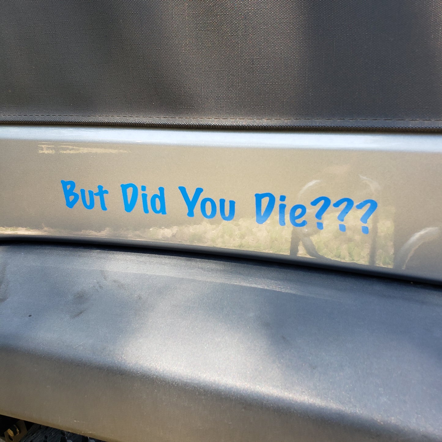 But Did You Die Decal
