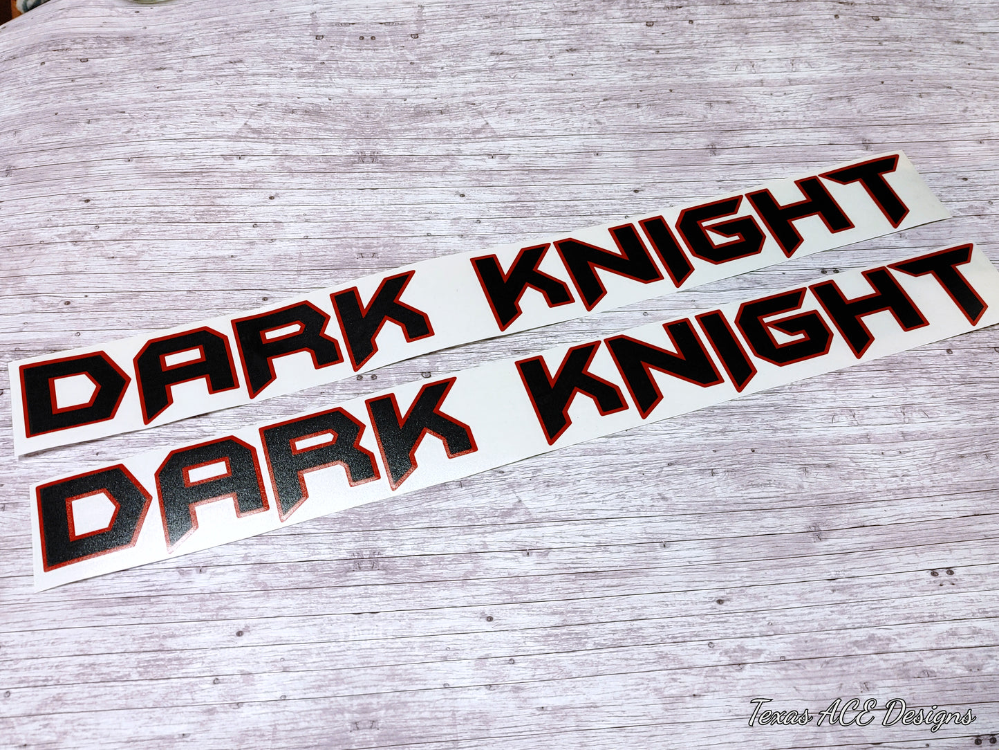 2-Color Hood Name Decals, SET of 2