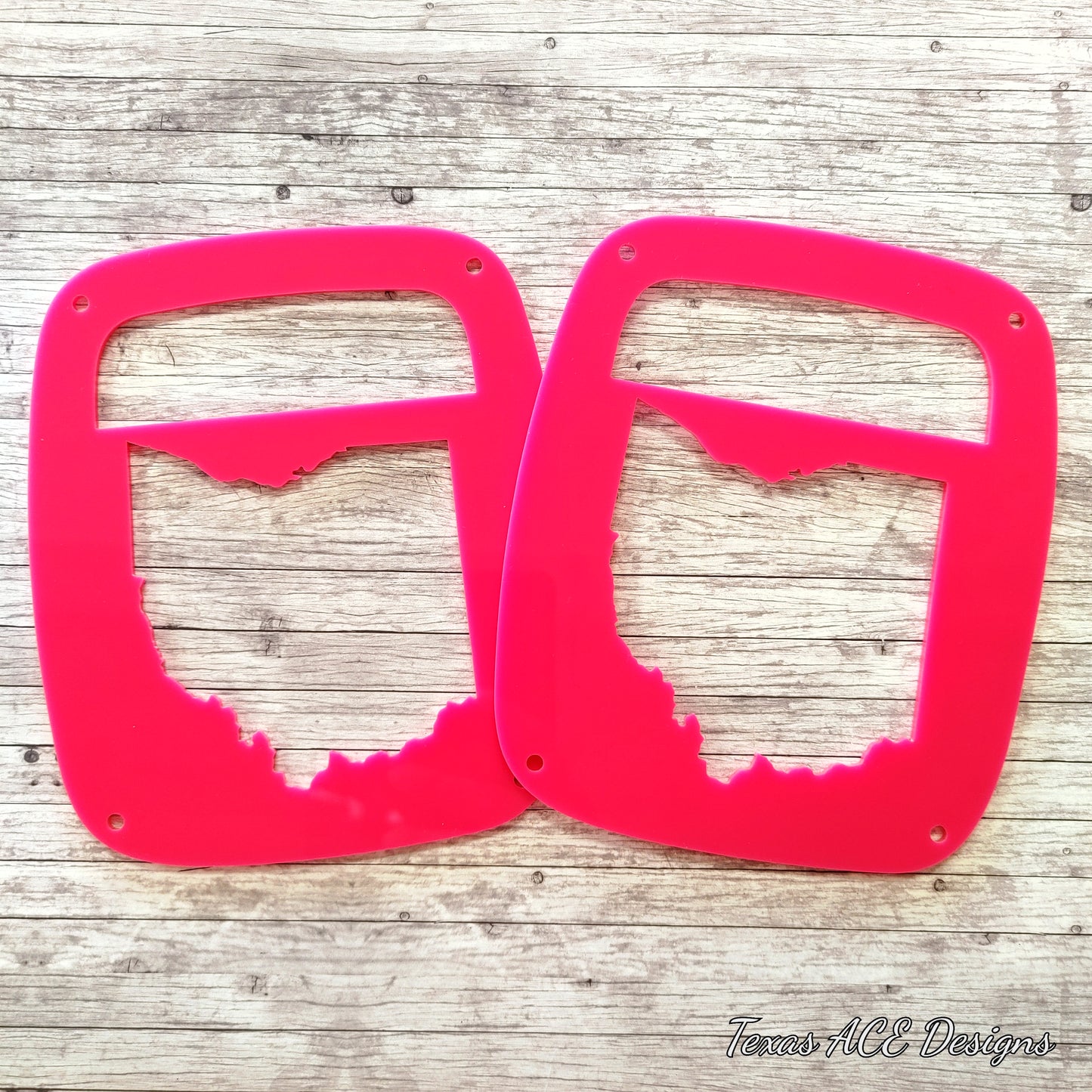 State/Country Silhouette Tail Light Covers, Set