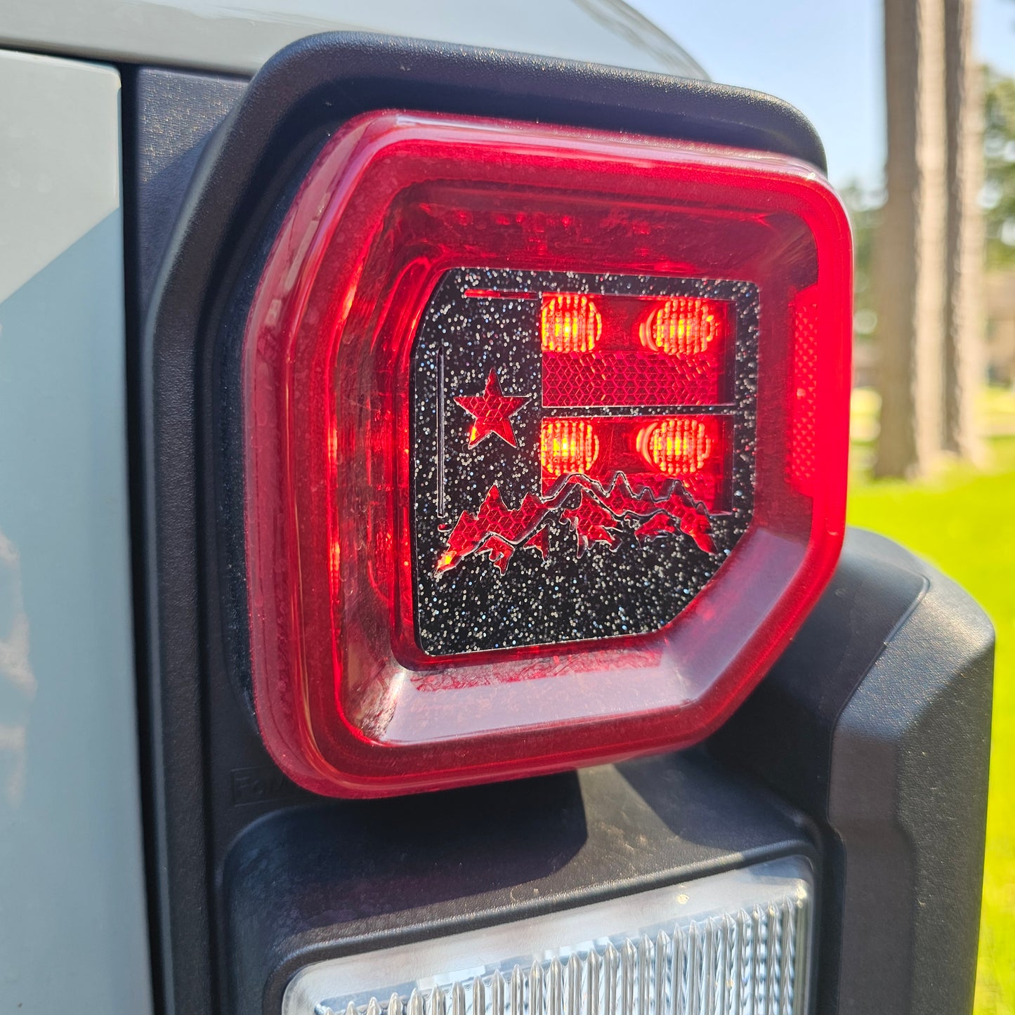 Custom Bronco Raptor Tail Light Covers | Set of 2 or 4 | Laser Cut Acrylic Inserts