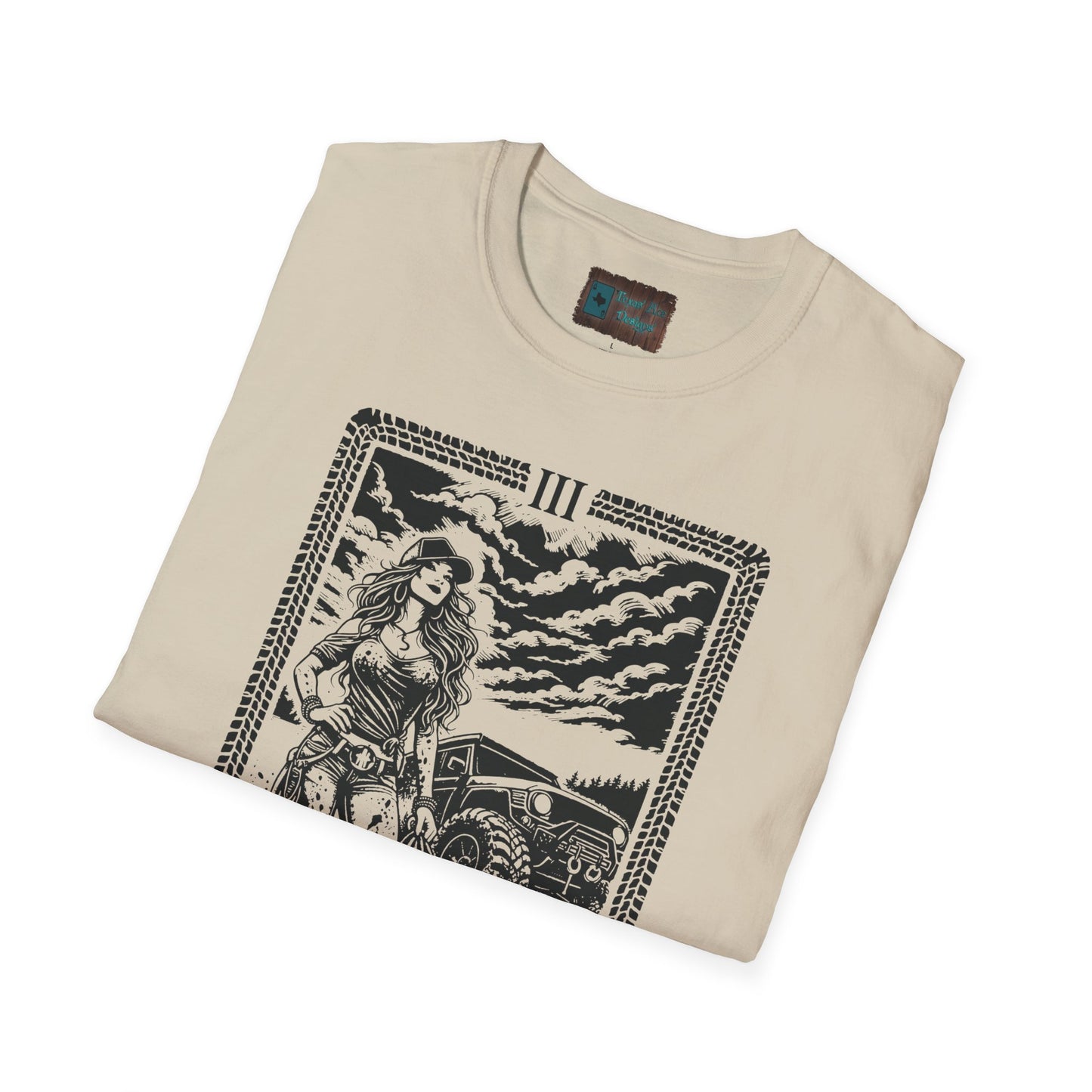 The Mud Empress Tarot Shirt | Offroad Tarot Series Vol. III | Women 4x4 Offroad Tee | Mud Girl Trail Rider Gift