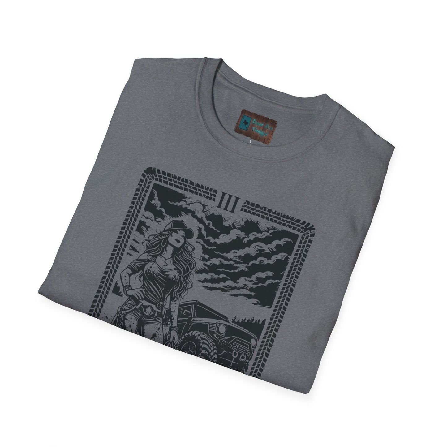 The Mud Empress Tarot Shirt | Offroad Tarot Series Vol. III | Women 4x4 Offroad Tee | Mud Girl Trail Rider Gift