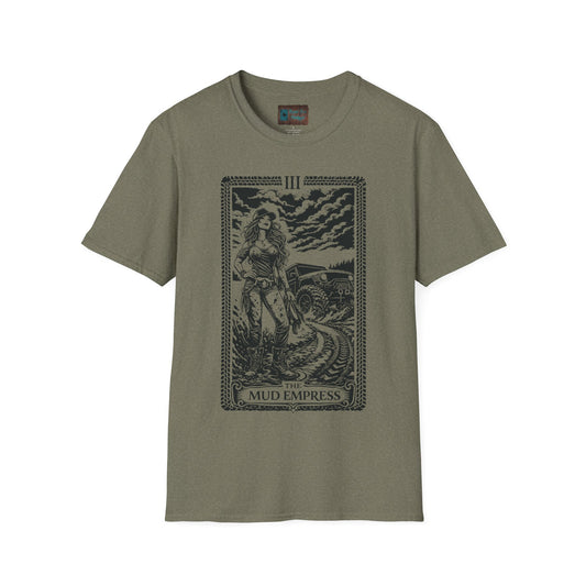 The Mud Empress Tarot Shirt | Offroad Tarot Series Vol. III | Women 4x4 Offroad Tee | Mud Girl Trail Rider Gift