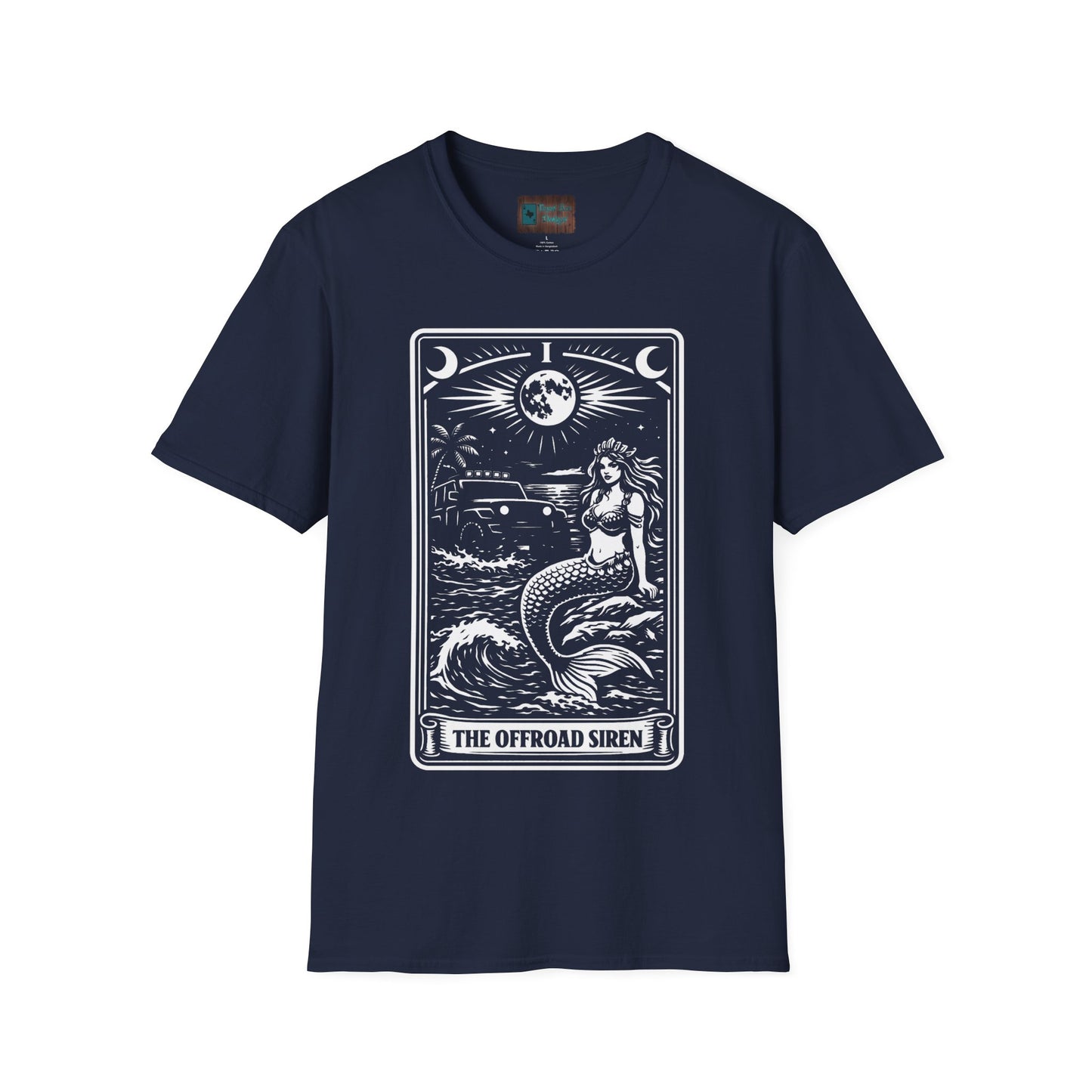 Offroad Siren Tarot Shirt | Women 4x4 Graphic Tee | Beach Offroad Art | Offroad Tarot Series