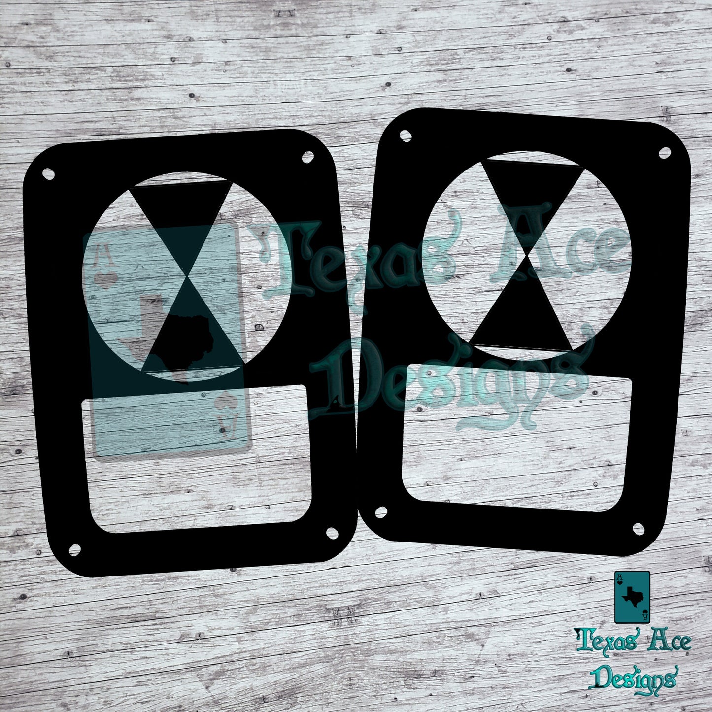 Military/First Responder Themed Tail Light Covers, Set