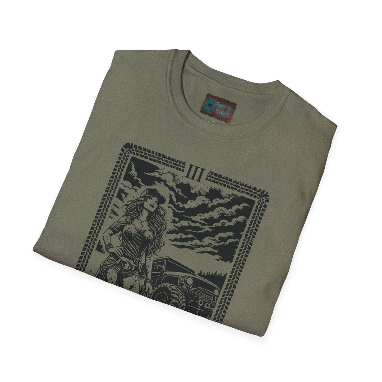 The Mud Empress Tarot Shirt | Offroad Tarot Series Vol. III | Women 4x4 Offroad Tee | Mud Girl Trail Rider Gift