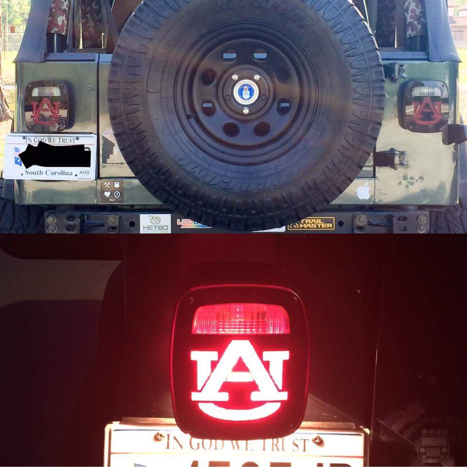 Custom Sports Tail Light Covers, Set