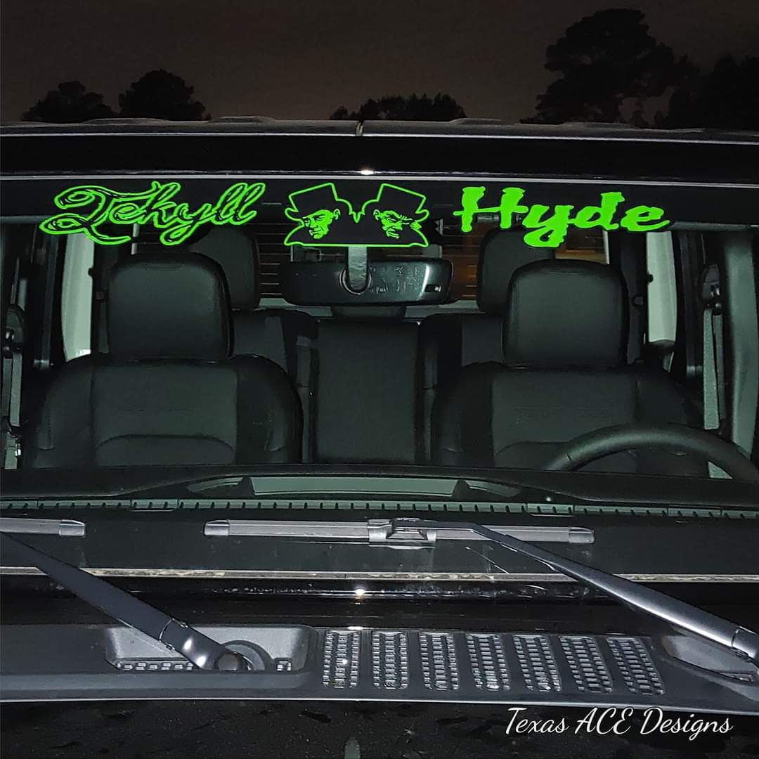 2-Color Color Windshield Banner Decal