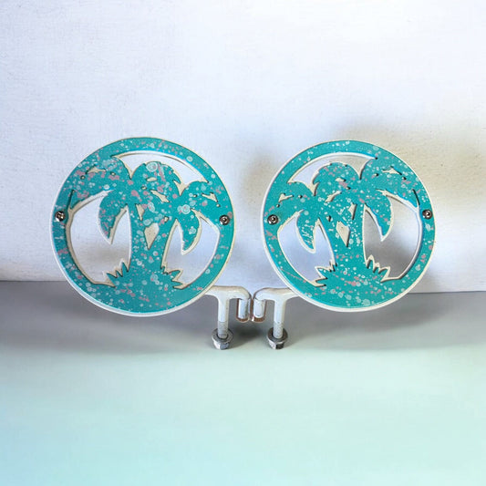 Double Palm Tree, Set of 2 Foot Pegs
