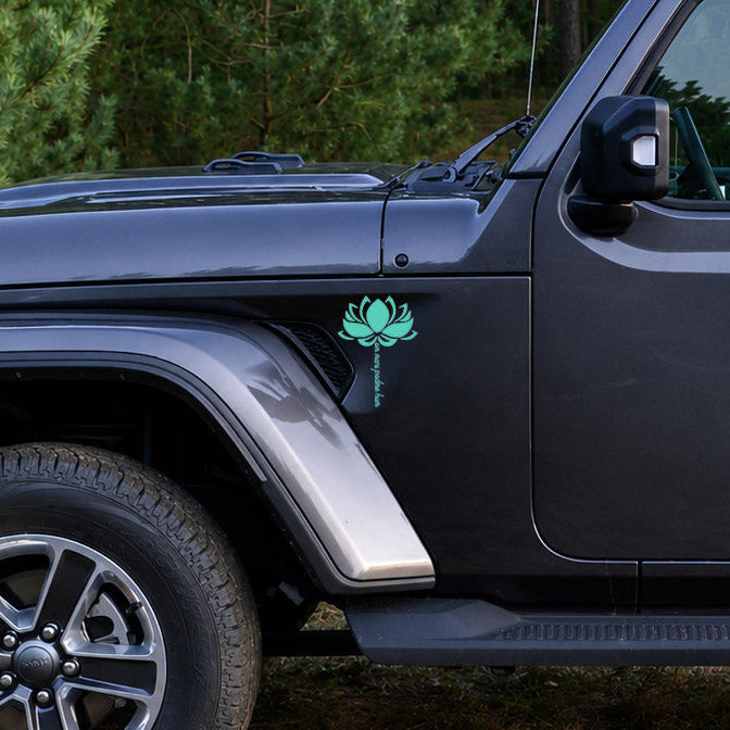 Single Color JL Fender Vent Decal, Set of 2