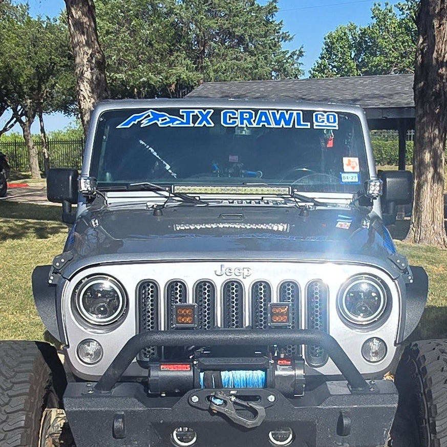 Tx Crawl Co 2-Color Windshield Banner Decal