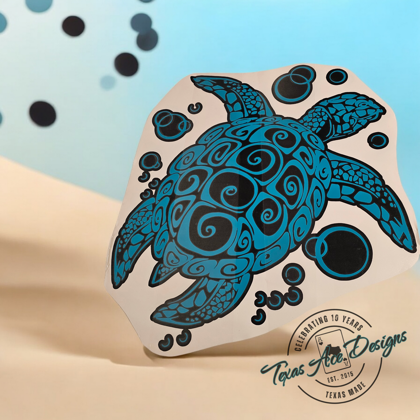 2-Color Sea Turtle Decal, Free US Shipping!