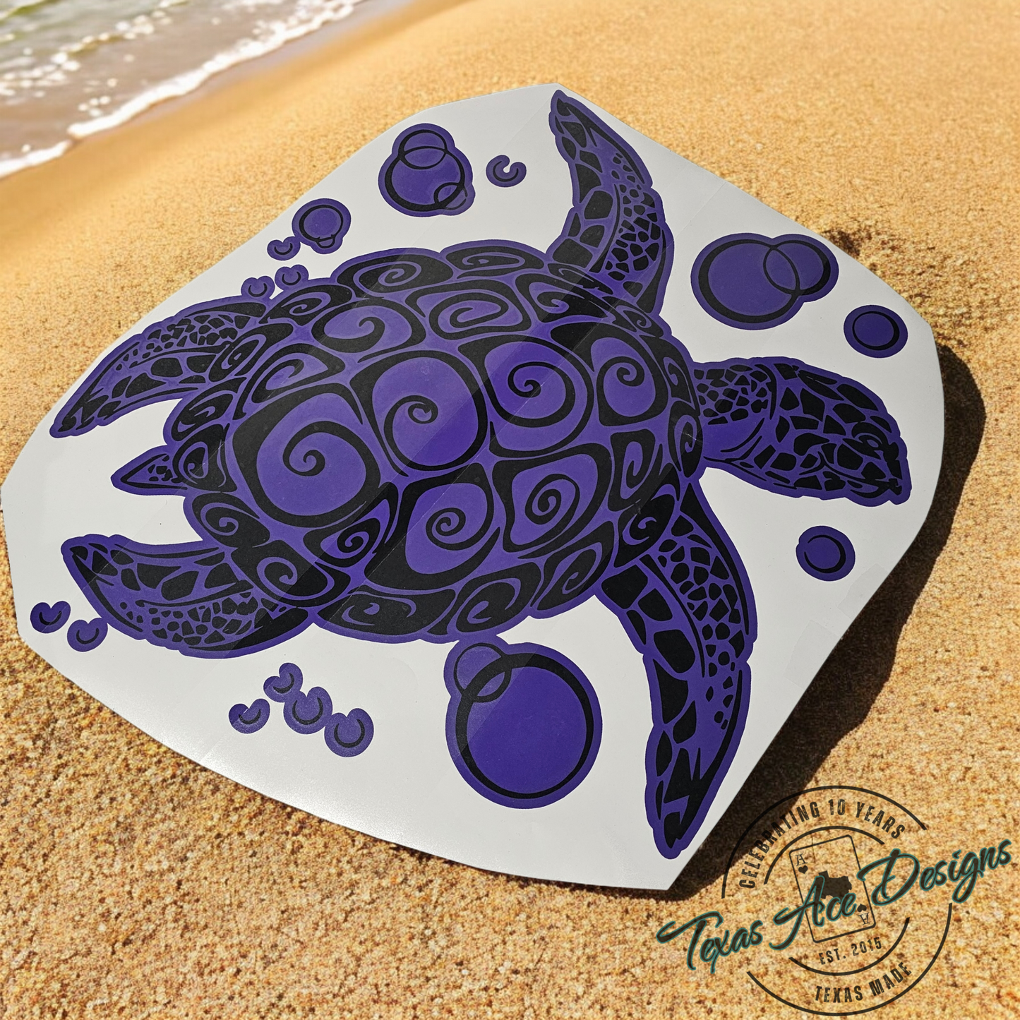 2-Color Sea Turtle Decal, Free US Shipping!