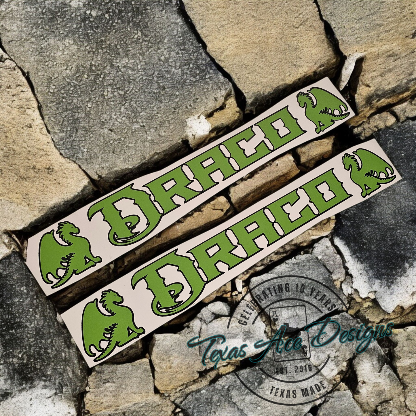 2-Color Hood Name Decals, SET of 2