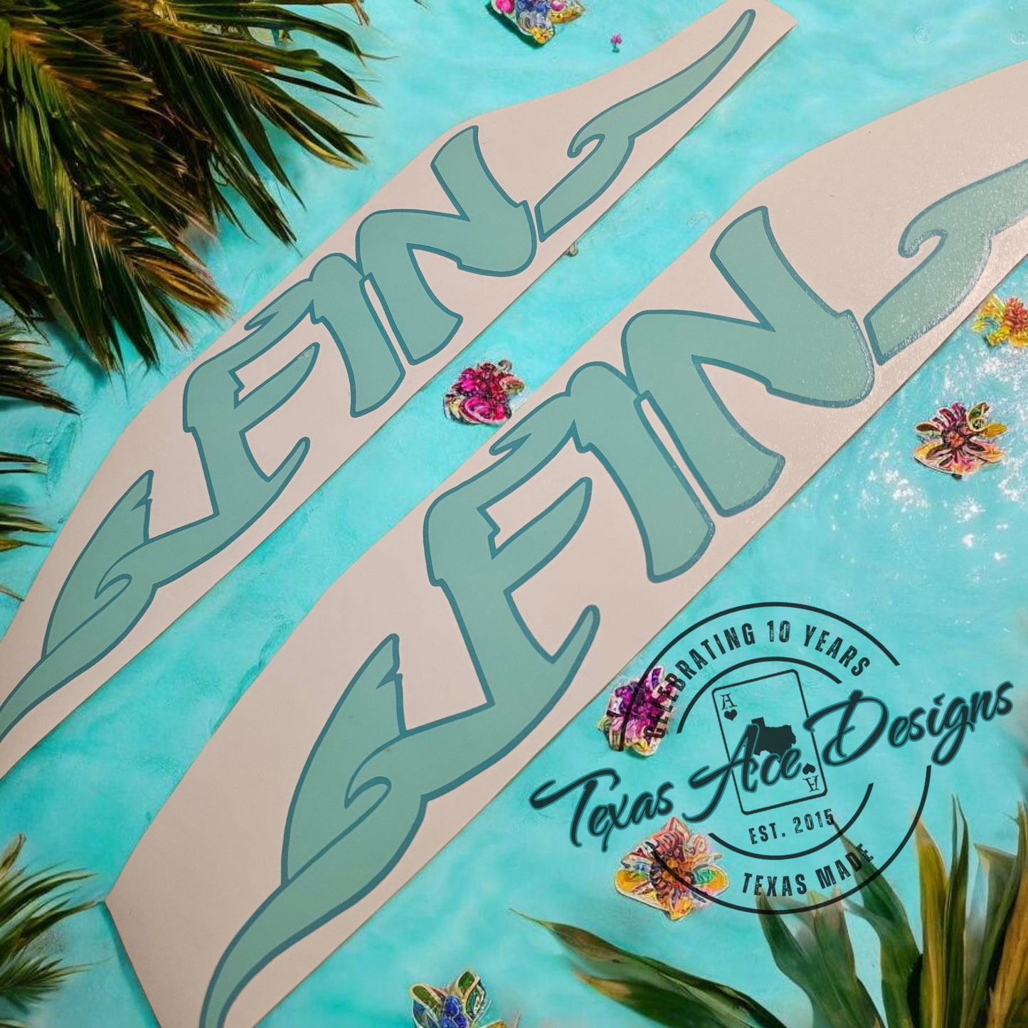 2-Color Hood Name Decals, SET of 2