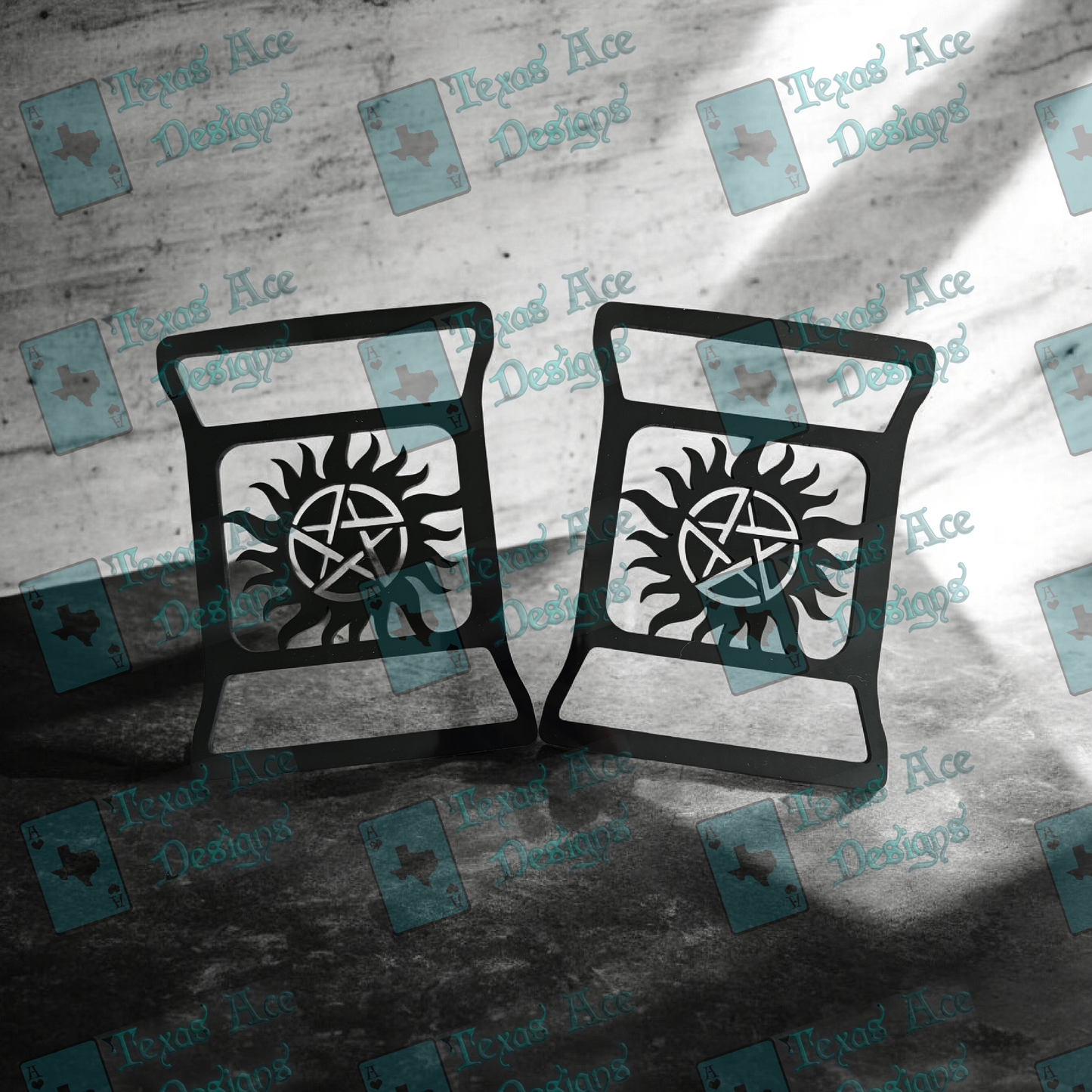 Supernatural Anti-Possession Symbol Tail Light Covers, Set