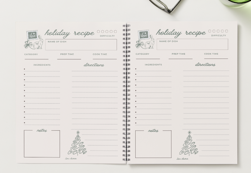 Lotus Apotheke Recipe Journal- Garden Sage Edition (Hardcover, No Spiral)