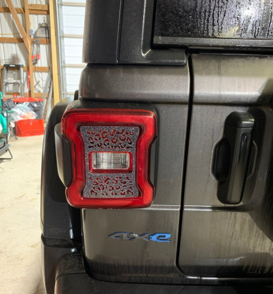 Cheetah Tail Light Covers, Set