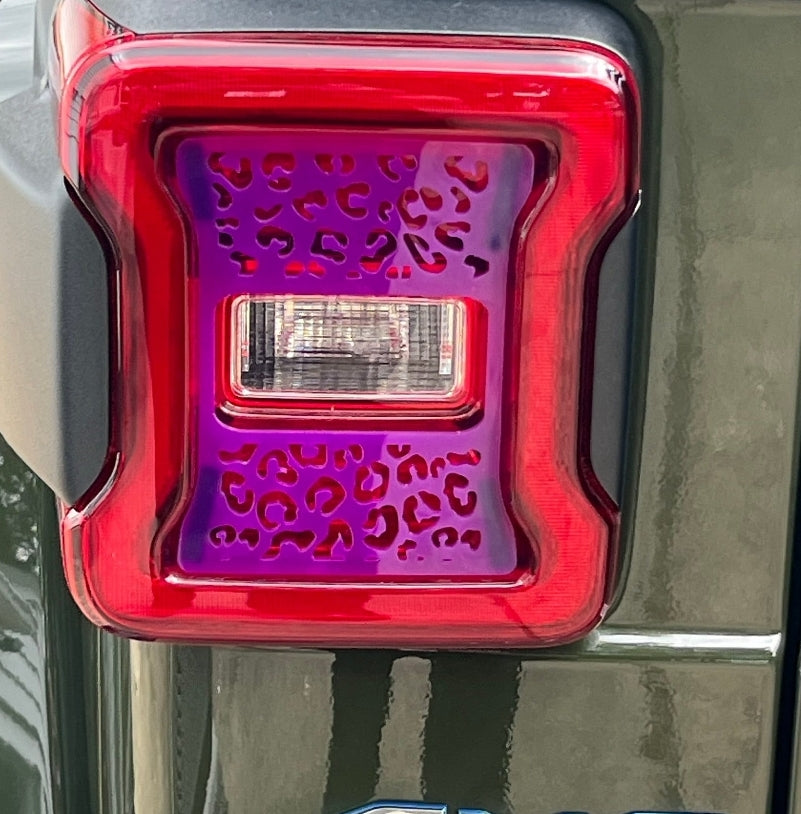 Cheetah Tail Light Covers, Set