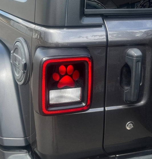 Paw Tail Light Covers, Set