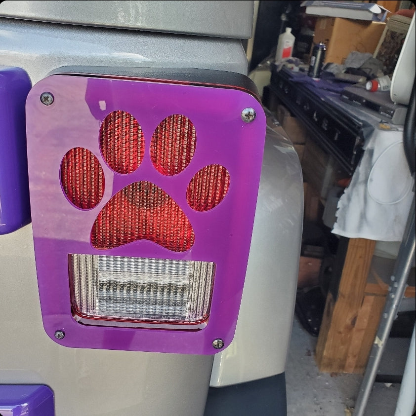 Paw Tail Light Covers, Set