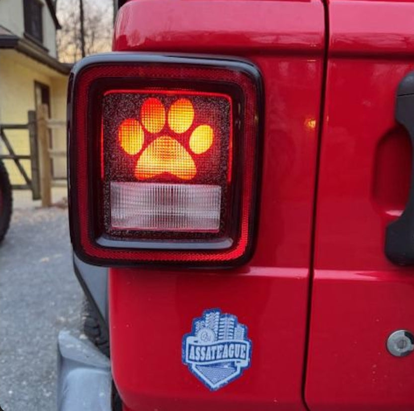 Paw Tail Light Covers, Set